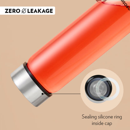 Crysto Wide Mouth Clear Glass Bottle