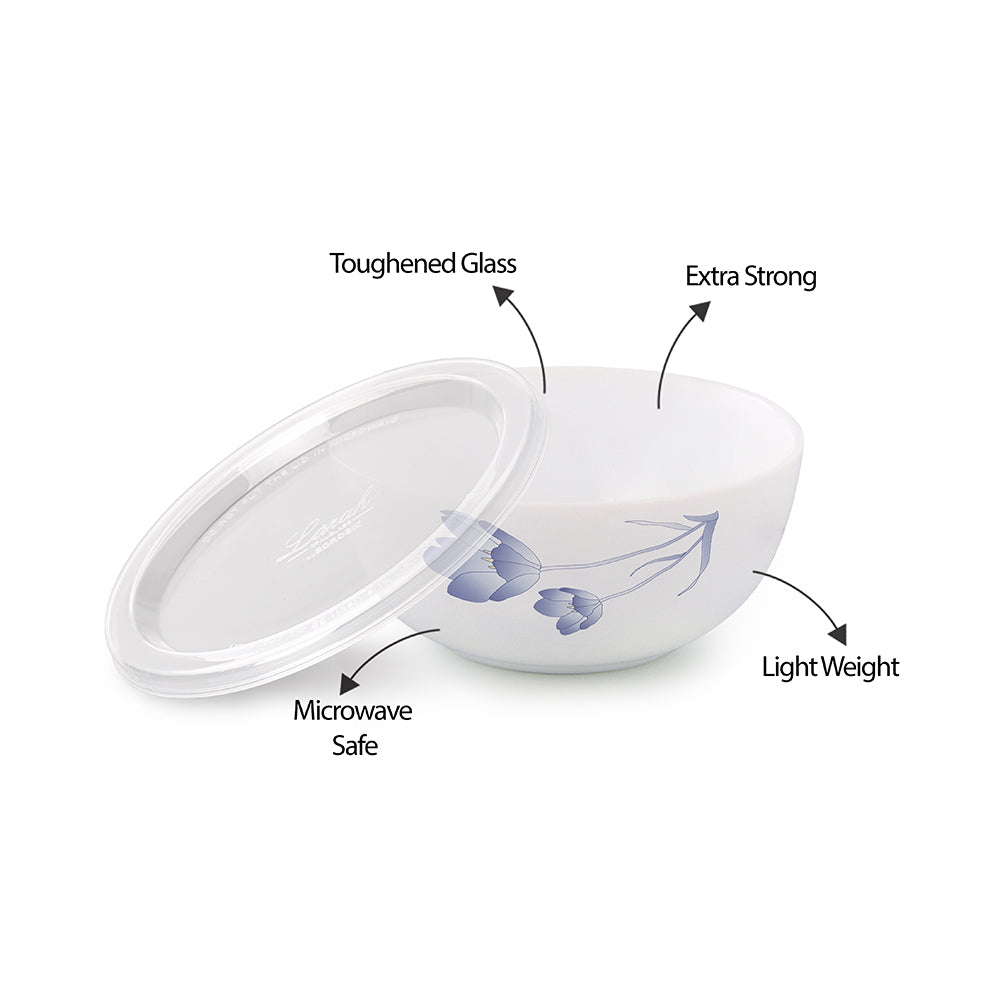 Larah by Borosil Tulip Serve n Store, 4 pc Set