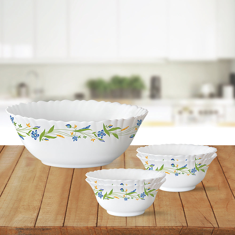 Larah by Borosil Cripper Pudding Set, 7 pc (Large)