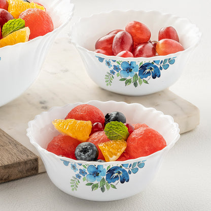 Larah by Borosil Pansy Pudding Set, 7 pc (Small)