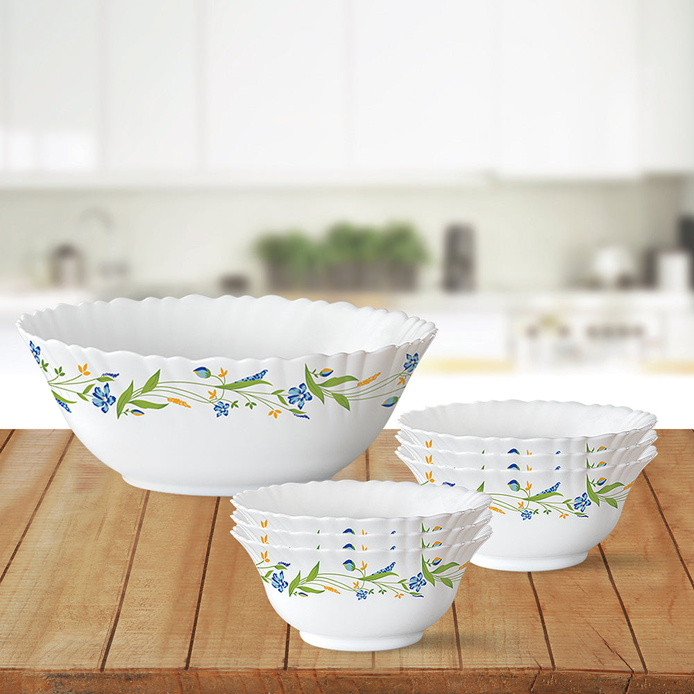 Larah by Borosil Cripper Pudding Set, 7 pc (Large)