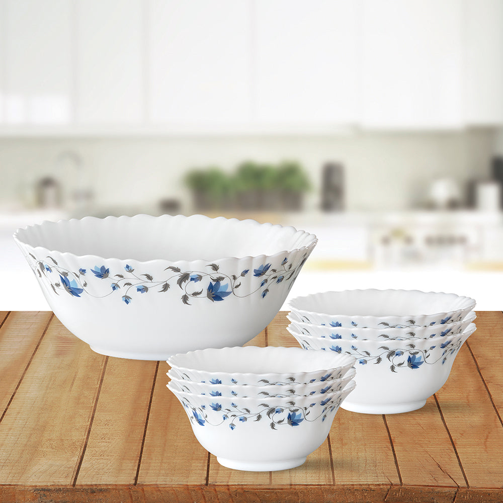 Larah by Borosil Helena Pudding Set, 7 pc (Large)