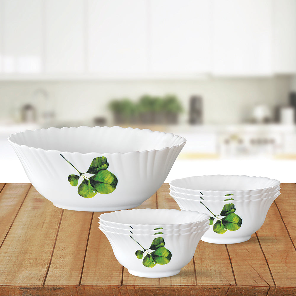 Larah by Borosil Oval Pudding Set, 7 pc (Small)