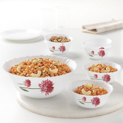 Larah by Borosil Belle Pudding Set, 5 pc (Mini)