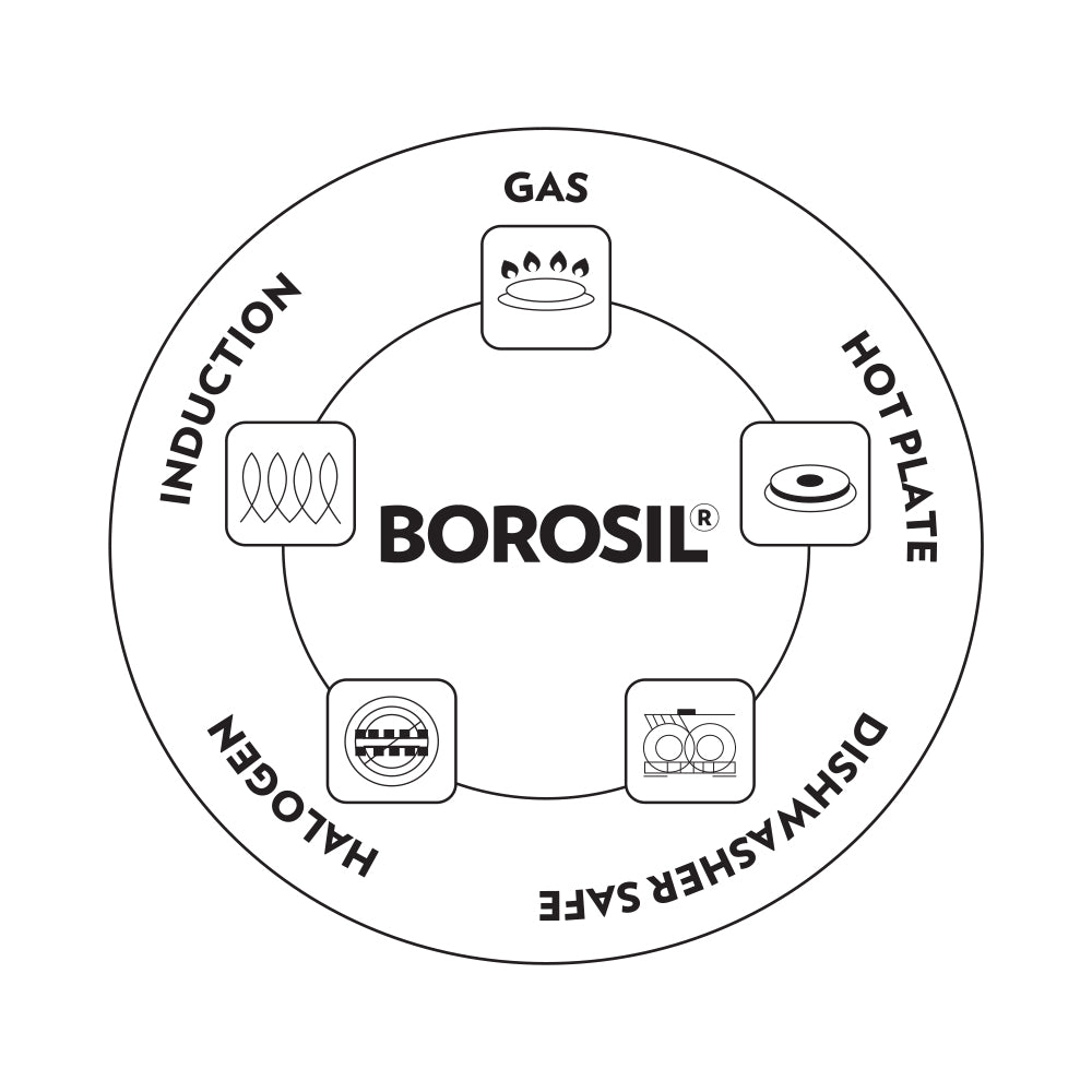 My Borosil Casseroles & Kadhais Borosil Cookfresh SS Five-ply Casserole