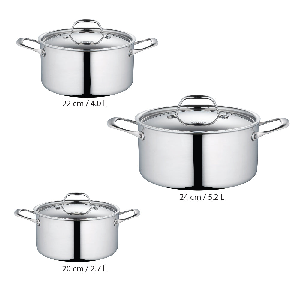 My Borosil Casseroles & Kadhais Borosil Cookfresh SS Five-ply Casserole