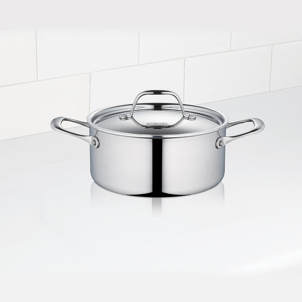 My Borosil Casseroles & Kadhais Borosil Cookfresh SS Five-ply Casserole