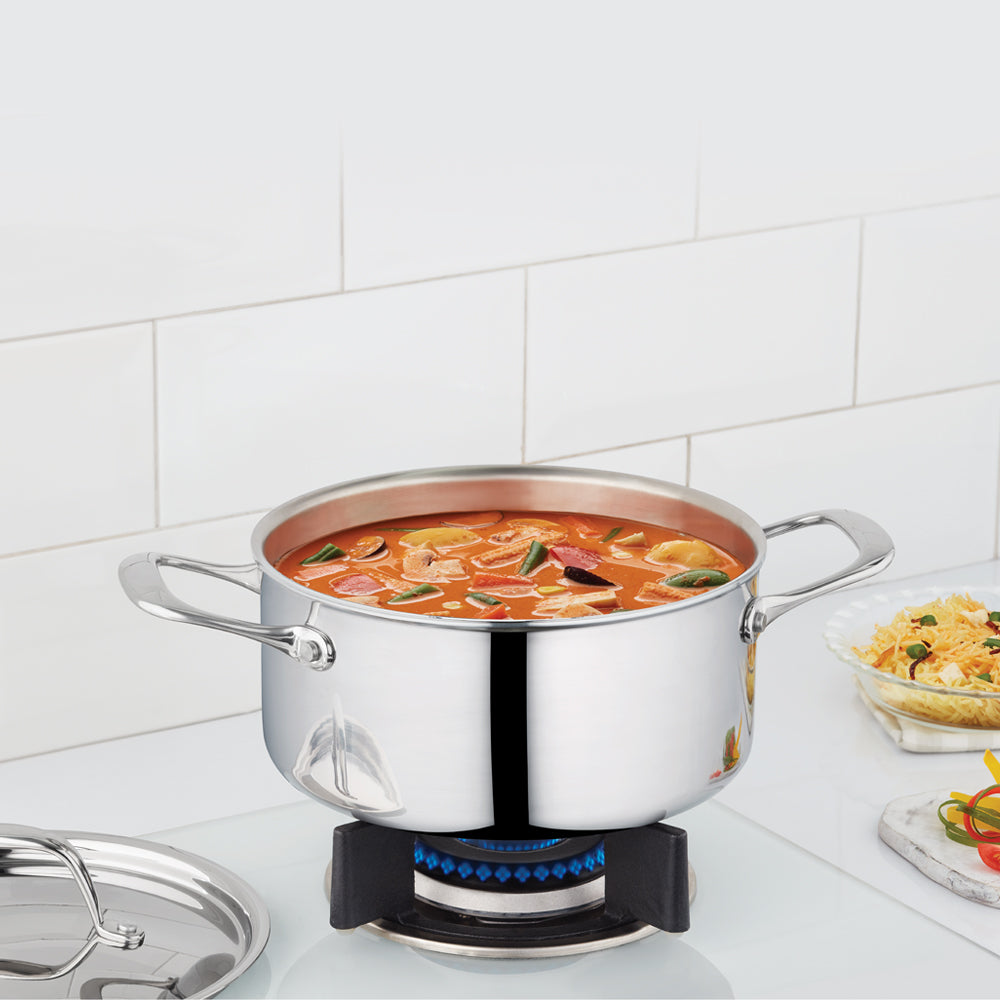 My Borosil Casseroles & Kadhais Borosil Cookfresh SS Five-ply Casserole