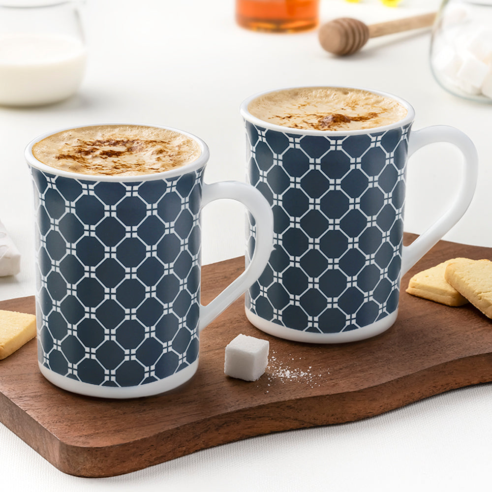 Larah by Borosil Kazak White Mug, 2 x 350ml