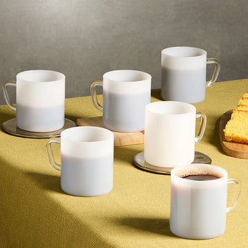 Borosil Vision Jade Mug, Set of 6