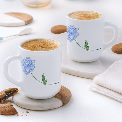 Larah Blue Mist Mug Set, 240ml x 2