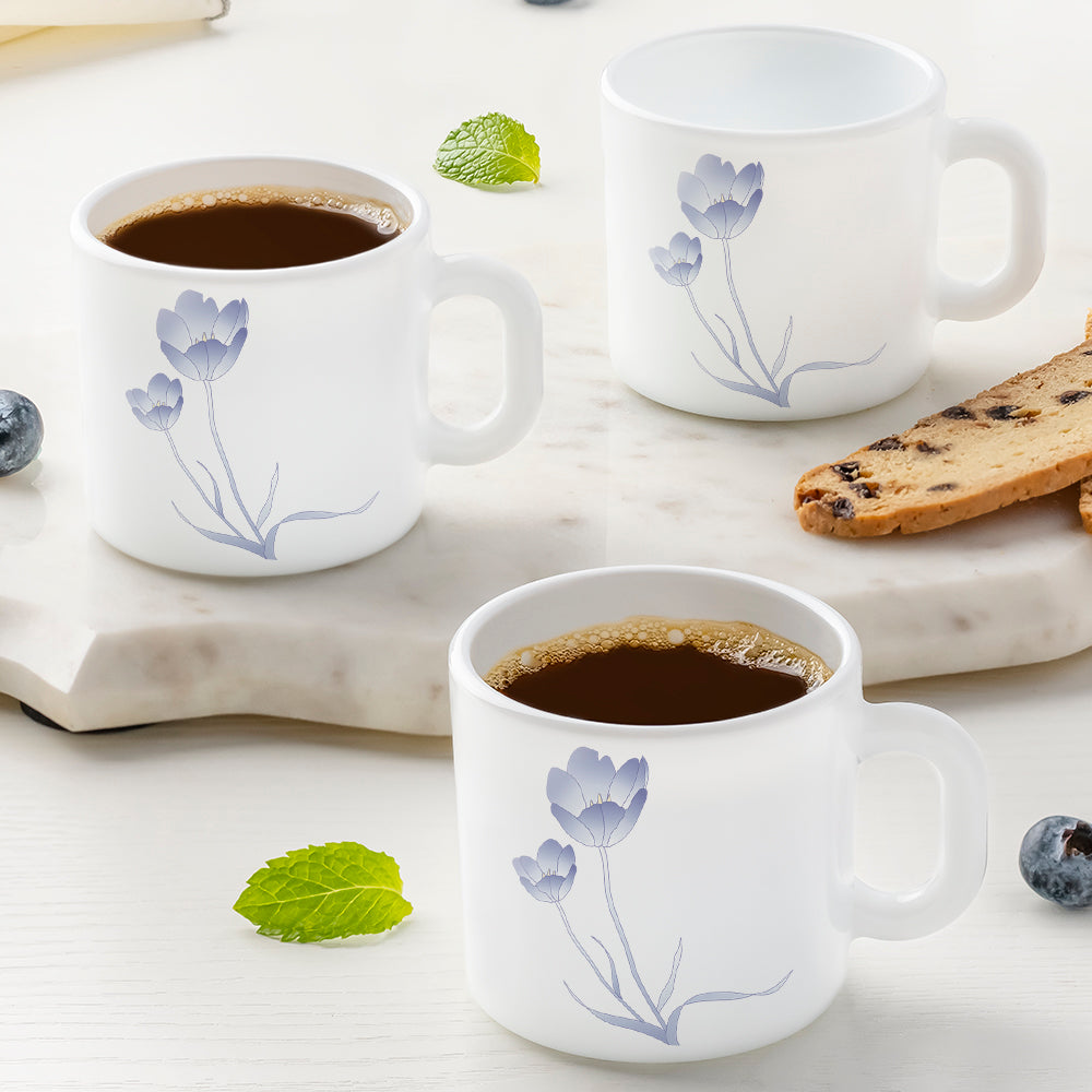 Larah by Borosil Tulip Mug Set, 240ml x 2