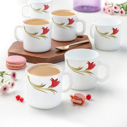 Larah Red Lily Mug Set