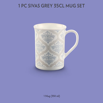 Larah Sivas Grey Mug, 350ml