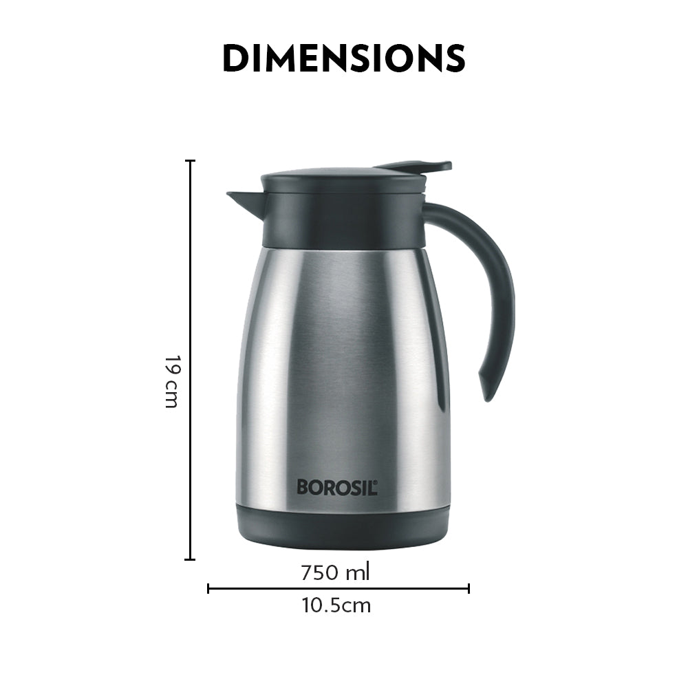 Borosil Insulated Tea Pot, 750ml