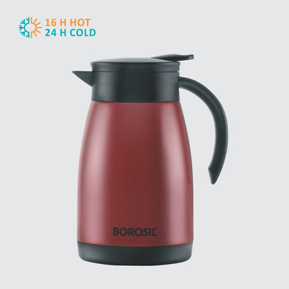 Double Wall Tea Pot, Red