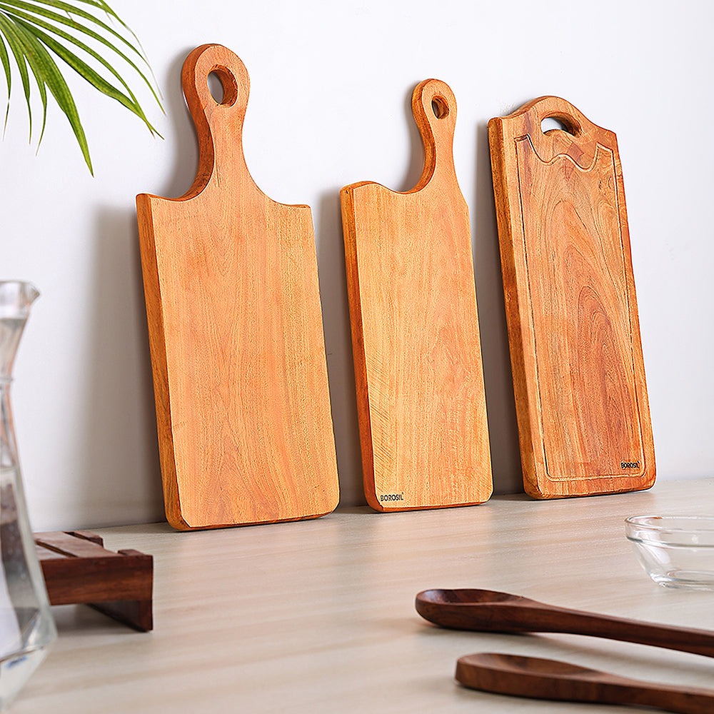 My Borosil Cookware Accessories 42 cm x 17 cm Borosil Premium Neem Wood Chopping Board