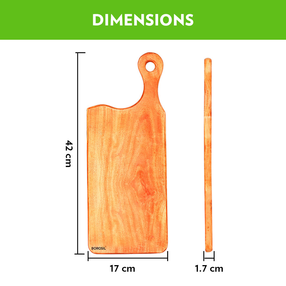 My Borosil Cookware Accessories 42 cm x 17 cm Borosil Premium Neem Wood Chopping Board