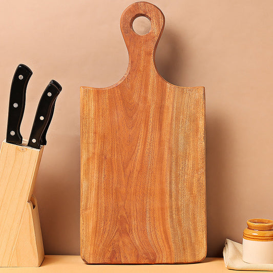 My Borosil Cookware Accessories 42 cm x 21 cm Borosil Dice Organic Neem Wood Chopping Board