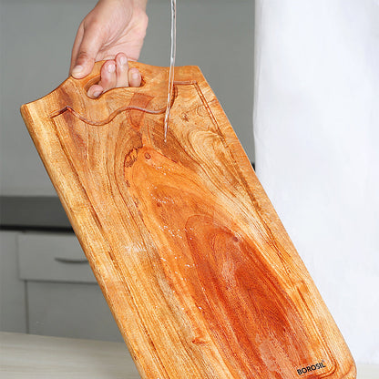 My Borosil Cookware Accessories 42 cm x 21 cm Borosil Dice Pro Neem Wood Chopping Board