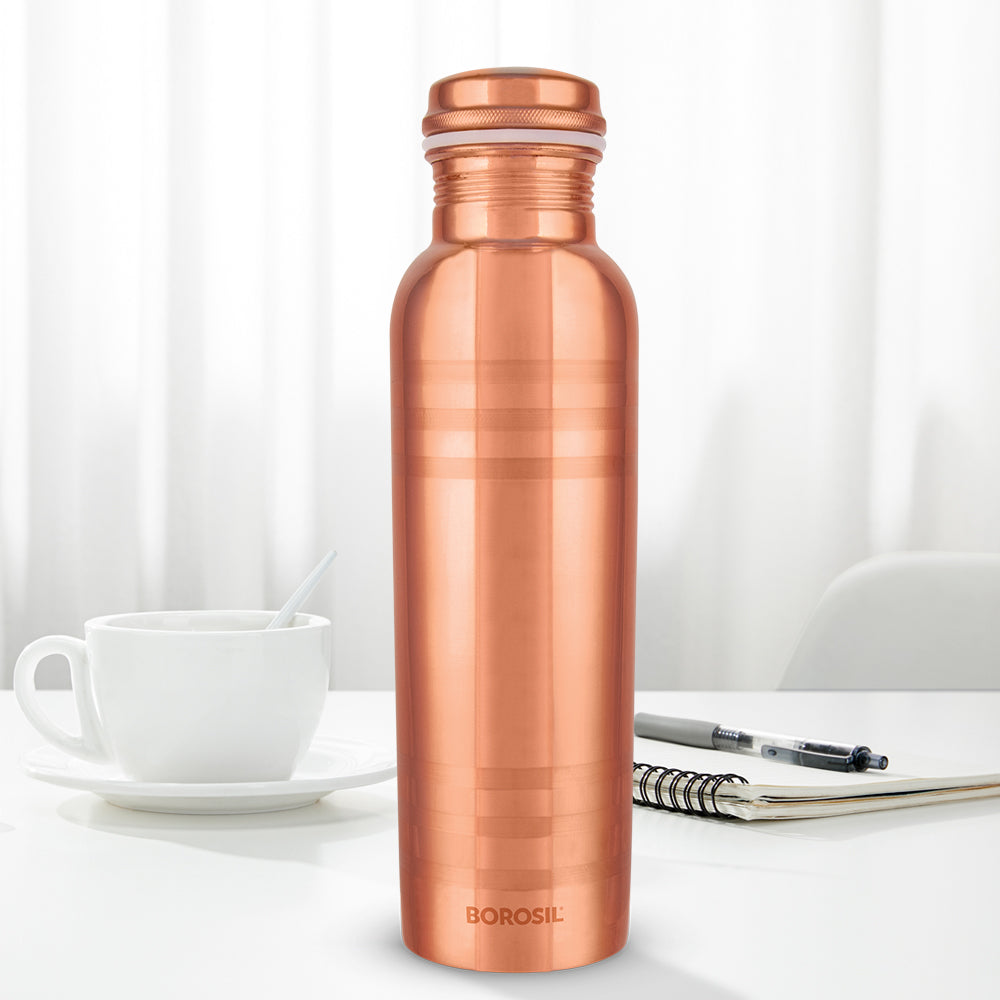 My Borosil Copper Water Bottles 1 L Borosil Chakra Copper Bottle