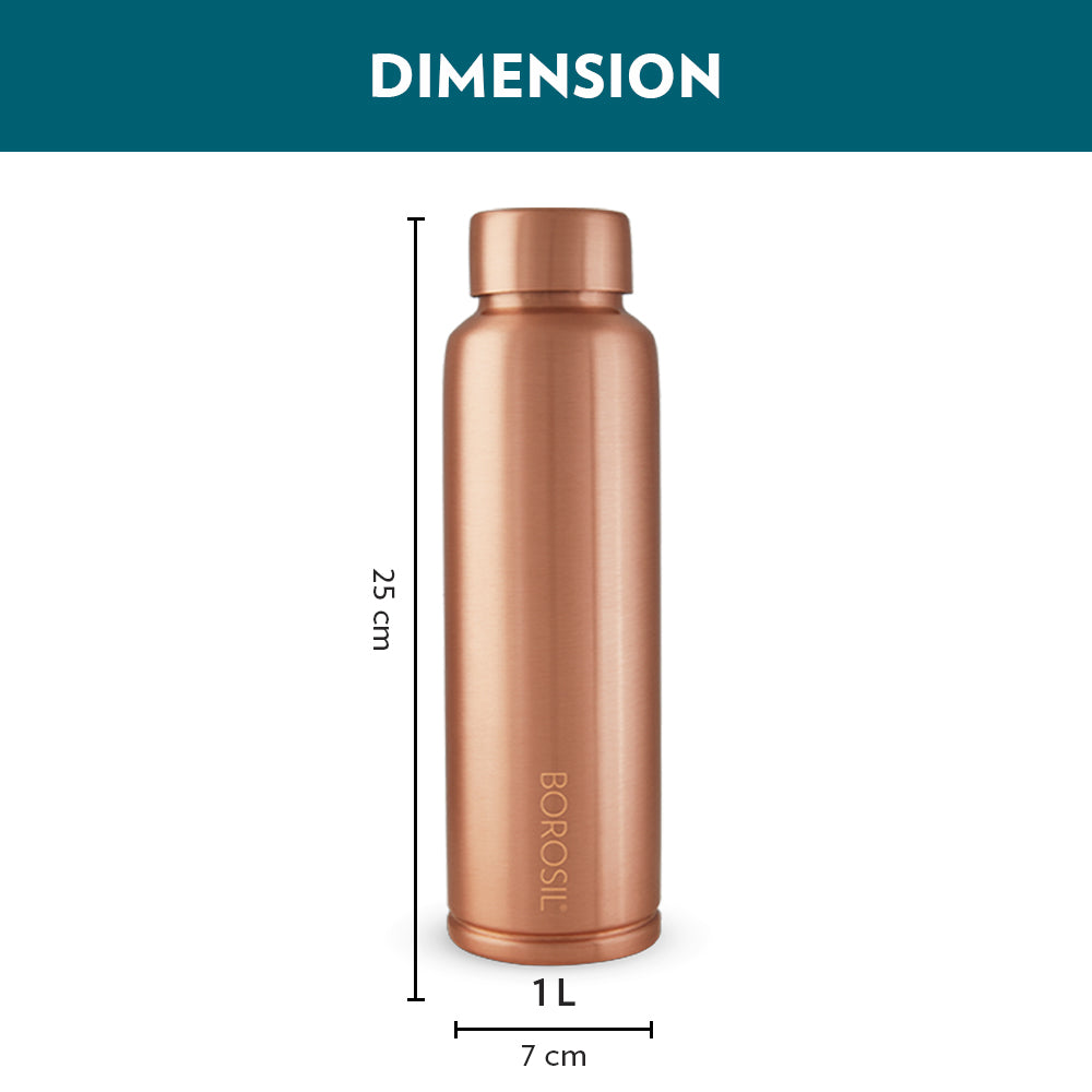 My Borosil Copper Water Bottles 1 L Borosil Copper Bottle