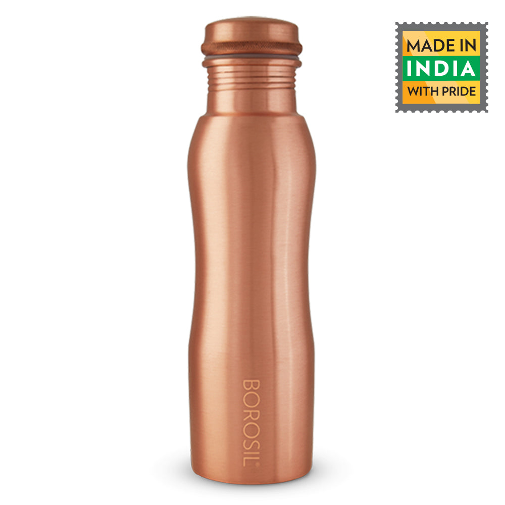 My Borosil Copper Water Bottles 1 L Borosil Curvy Copper Bottle