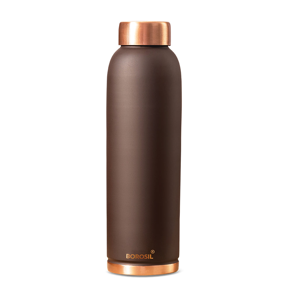 My Borosil Copper Water Bottles 1 L Copper Bottle - Brown