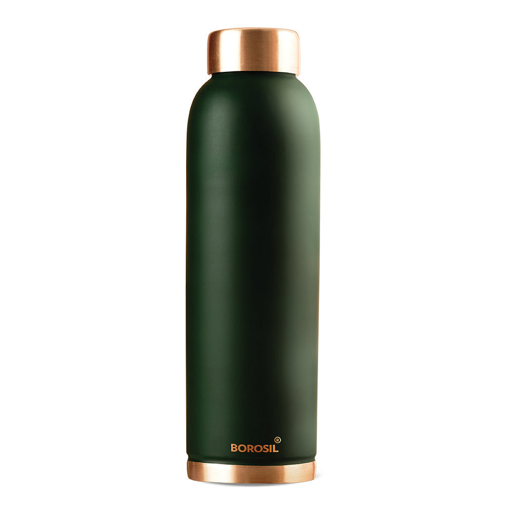 My Borosil Copper Water Bottles 1 L Copper Bottle - Green