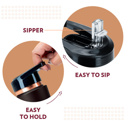 My Borosil Copper Water Bottles 750 ml Borosil Sipper Copper Bottle, Brown, 750 ml