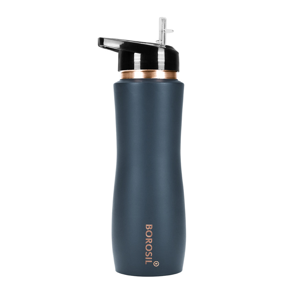 My Borosil Copper Water Bottles 750 ml Sipper Copper Bottle, Grey