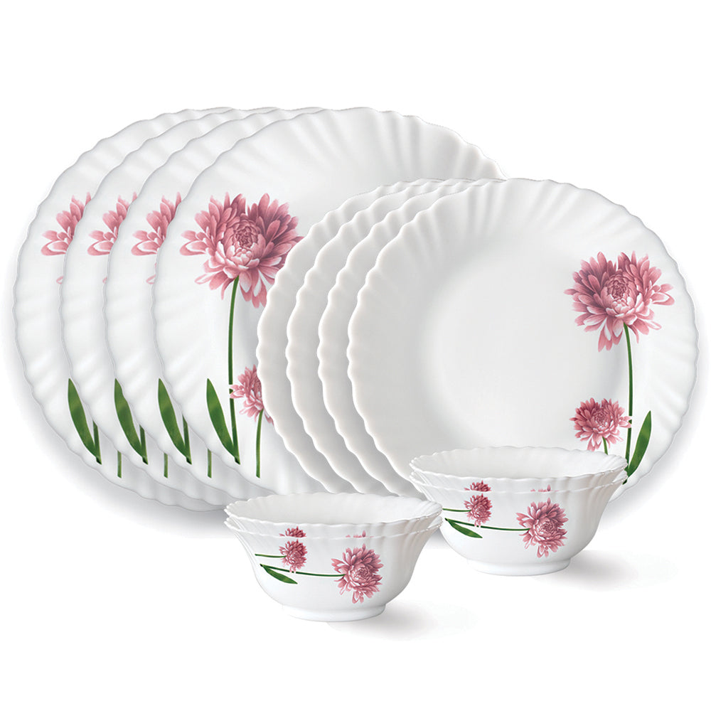 My Borosil Dinner Sets 12 pc Set: Serves 4 Larah by Borosil Nargis Dinner Set