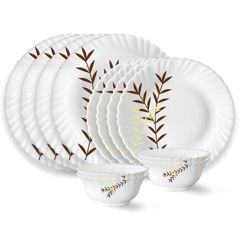 My Borosil Dinner Sets 12 pc Set: Serves 4 Larah by Borosil Oak Dinner Set