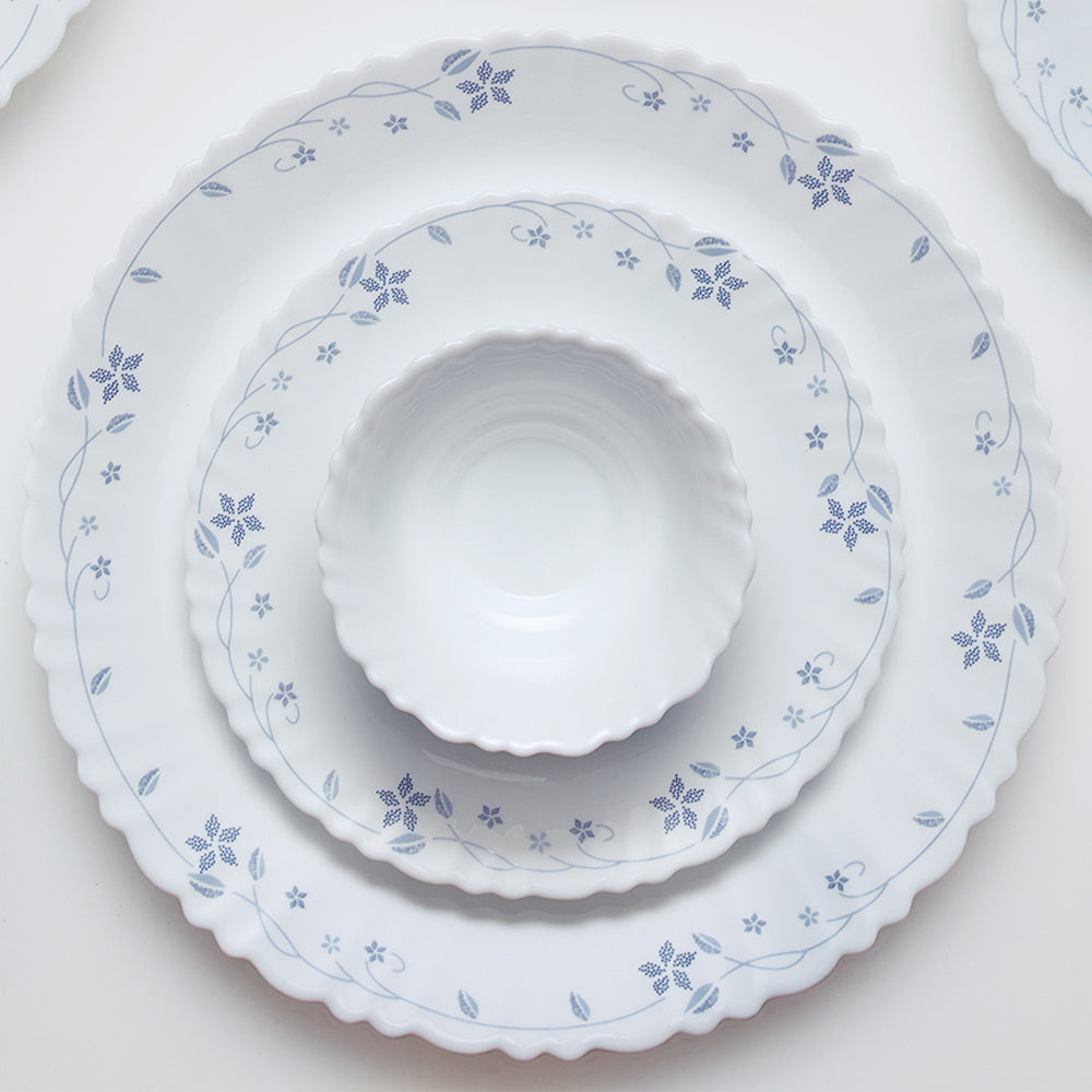 Larah by Borosil Flora Dinner Set, 53 pc