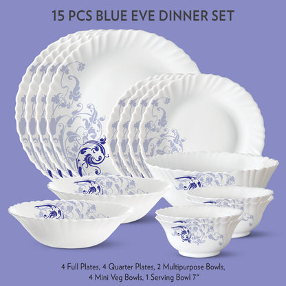Larah Blue Eve Dinner Set