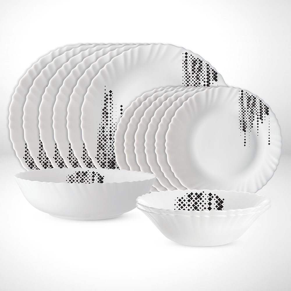 Larah by Borosil Slate Dinner Set, 23 pc