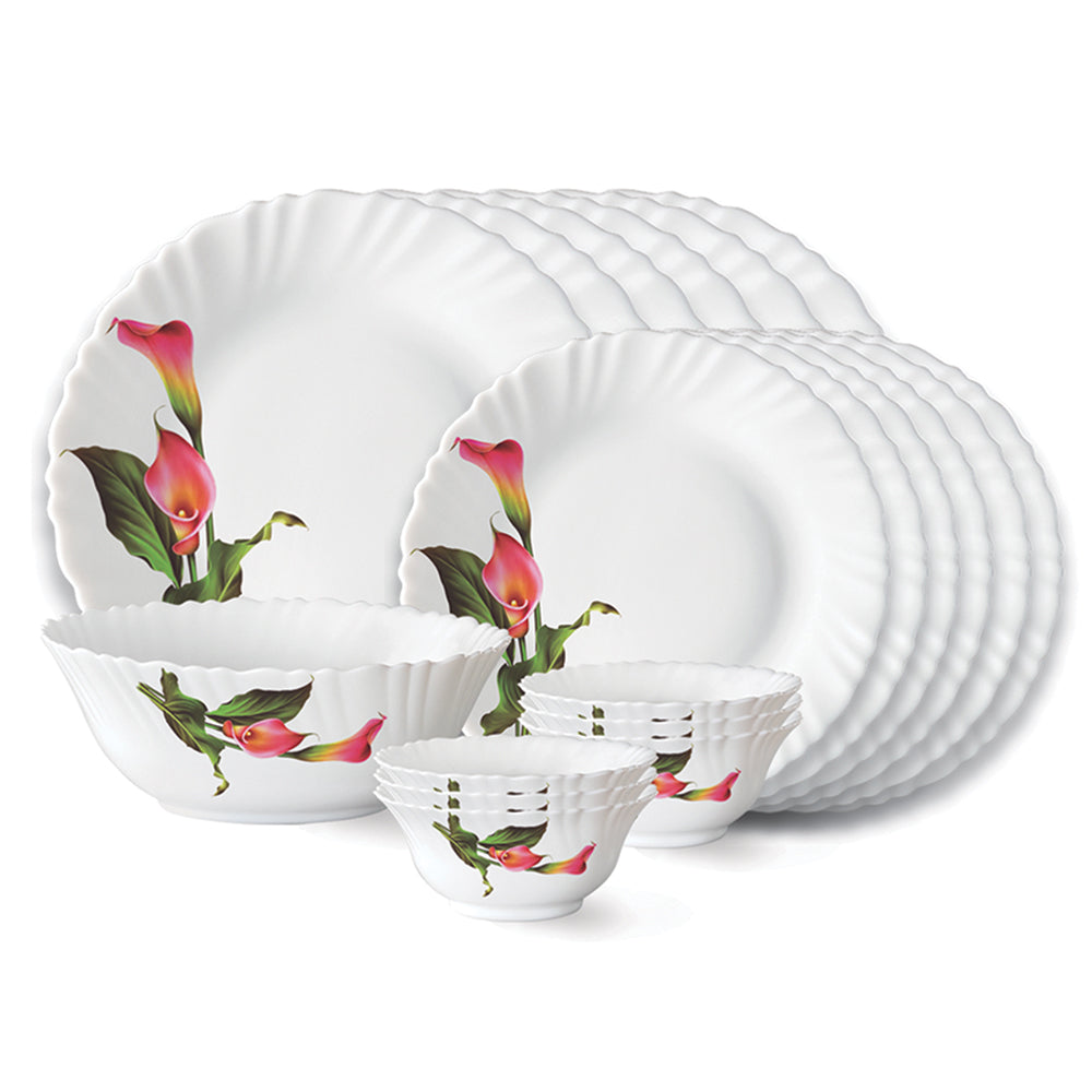 My Borosil Dinner Sets 19 pc Set: Serves 6 Larah by Borosil Stargazer Dinner Set