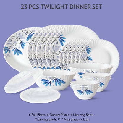 Larah Twilight Dinner Set, 23 pc