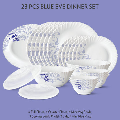 Larah Blue Eve Dinner Set