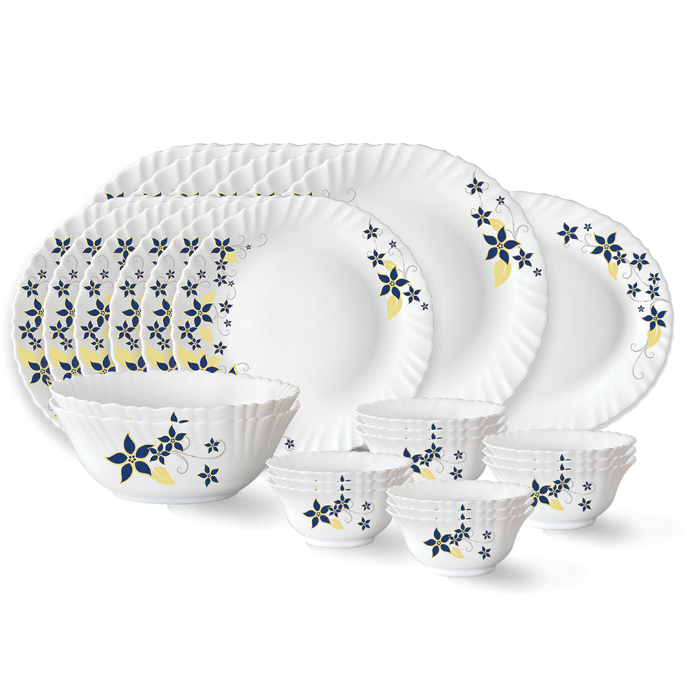 My Borosil Dinner Sets 27 pc Set: Serves 6 (Option 1) Larah by Borosil Viva Dinner Set