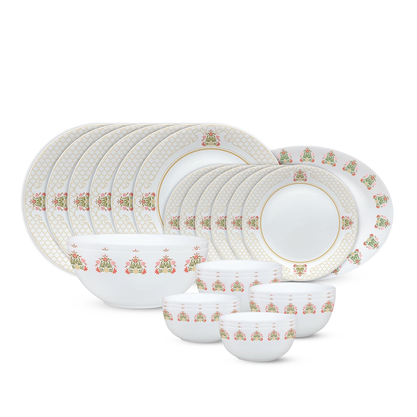 Larah by Borosil, Shalimar Dinner Set, 44 pc