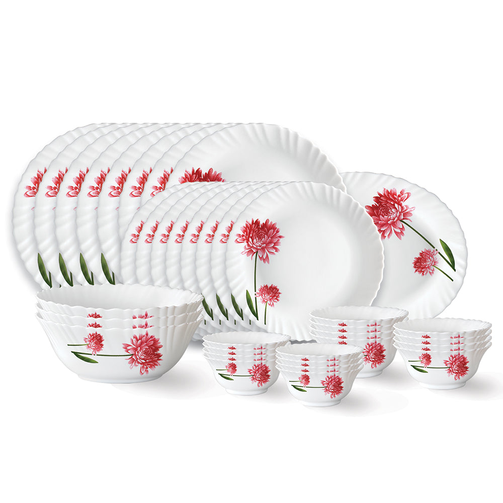 My Borosil Dinner Sets 36 pc Set: Serves 8 Larah by Borosil Belle Dinner Set