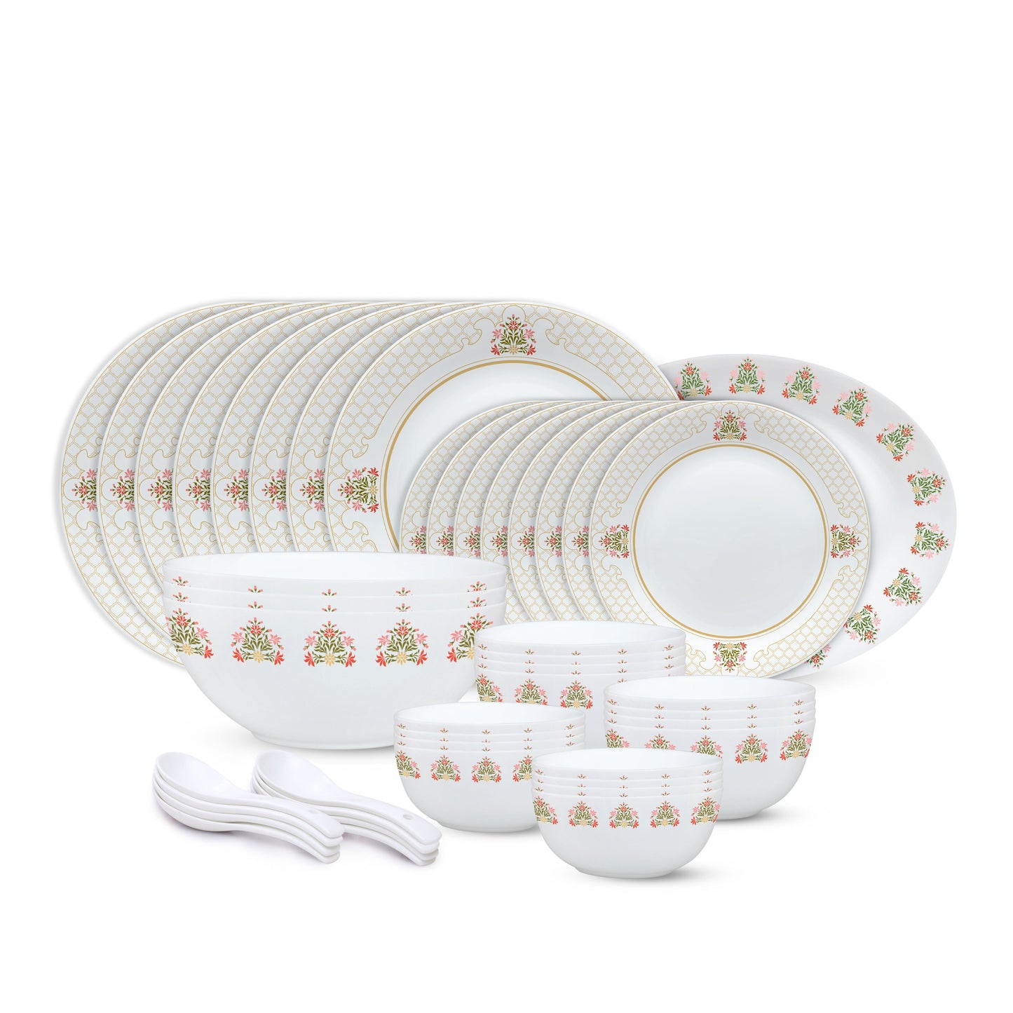 Larah by Borosil, Shalimar Dinner Set, 45 pc