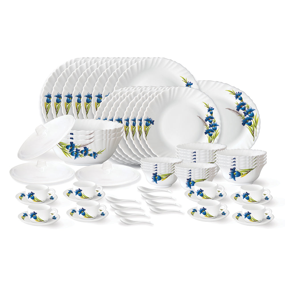 My Borosil Dinner Sets 63 pc Set: Serves 8 Larah by Borosil Nina Dinner Set