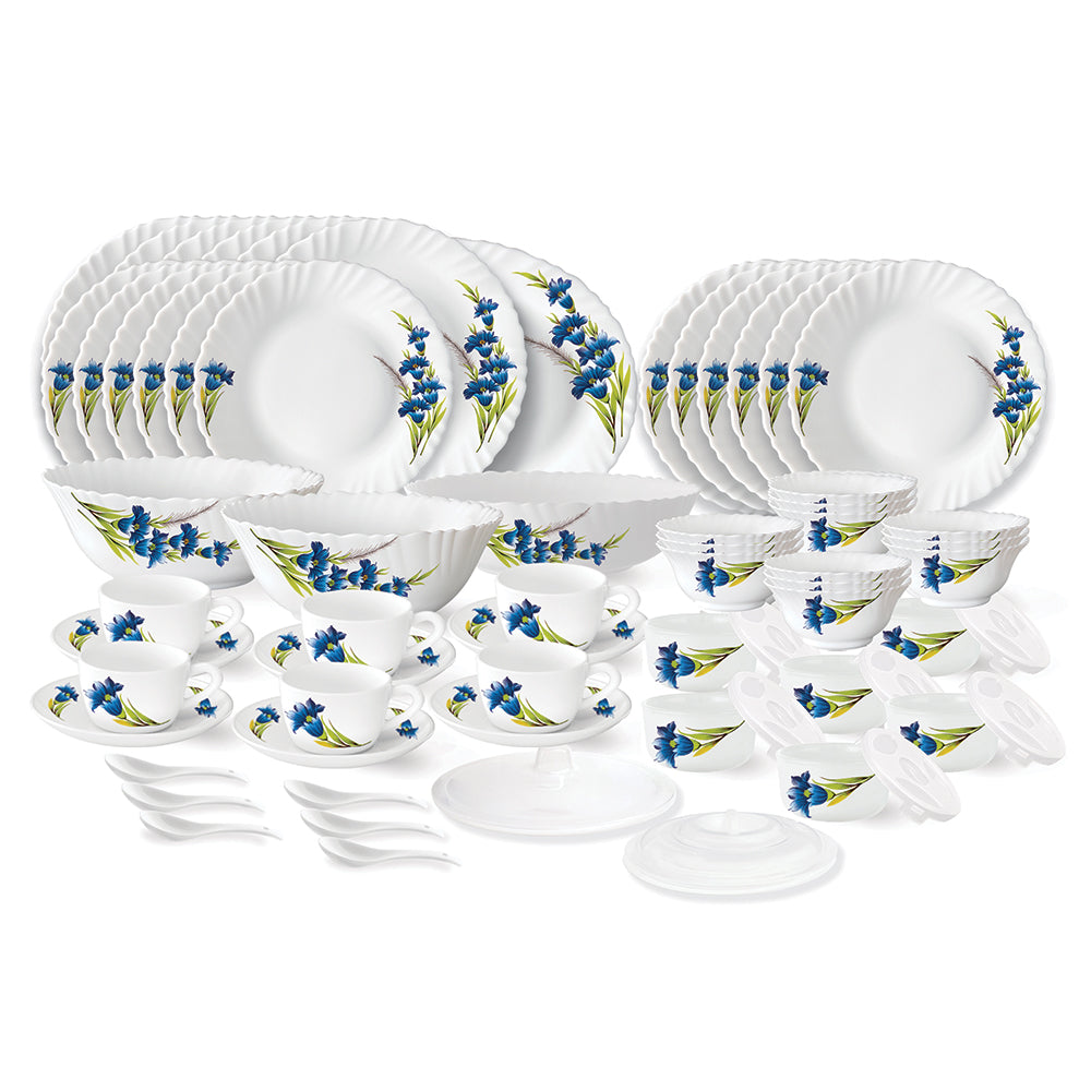 My Borosil Dinner Sets 66 pc Set: Serves 6 Larah by Borosil Nina Dinner Set