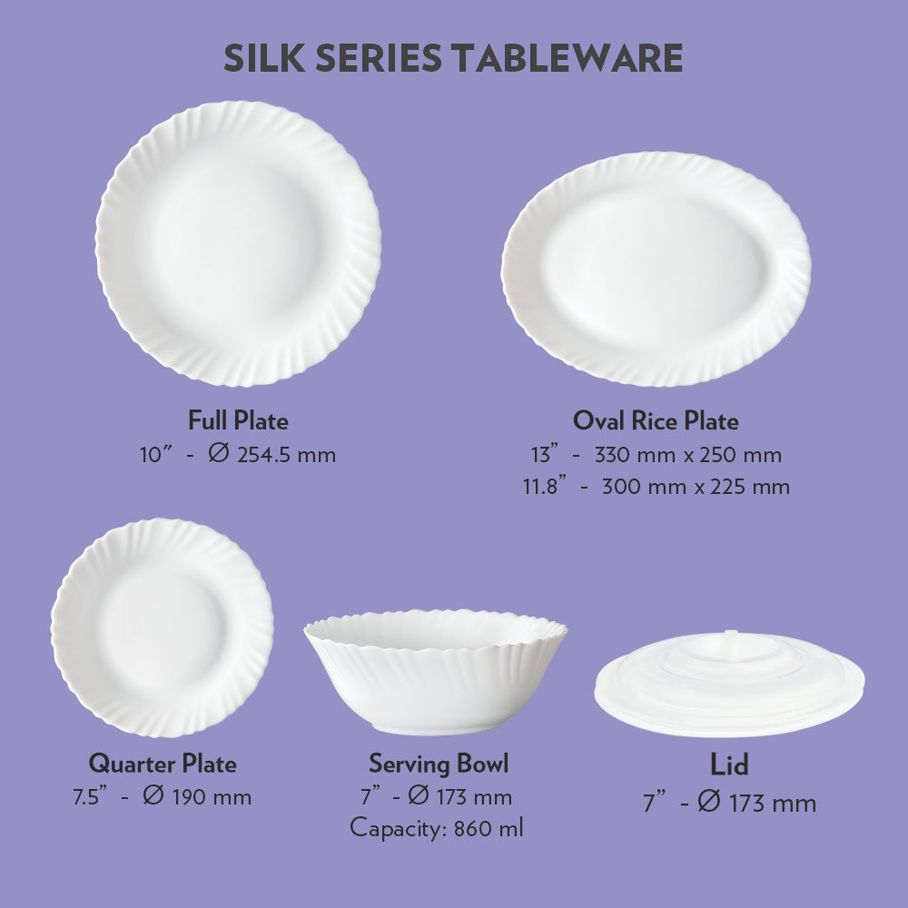 Larah by Borosil Ayana Dinner Set, 23 pc
