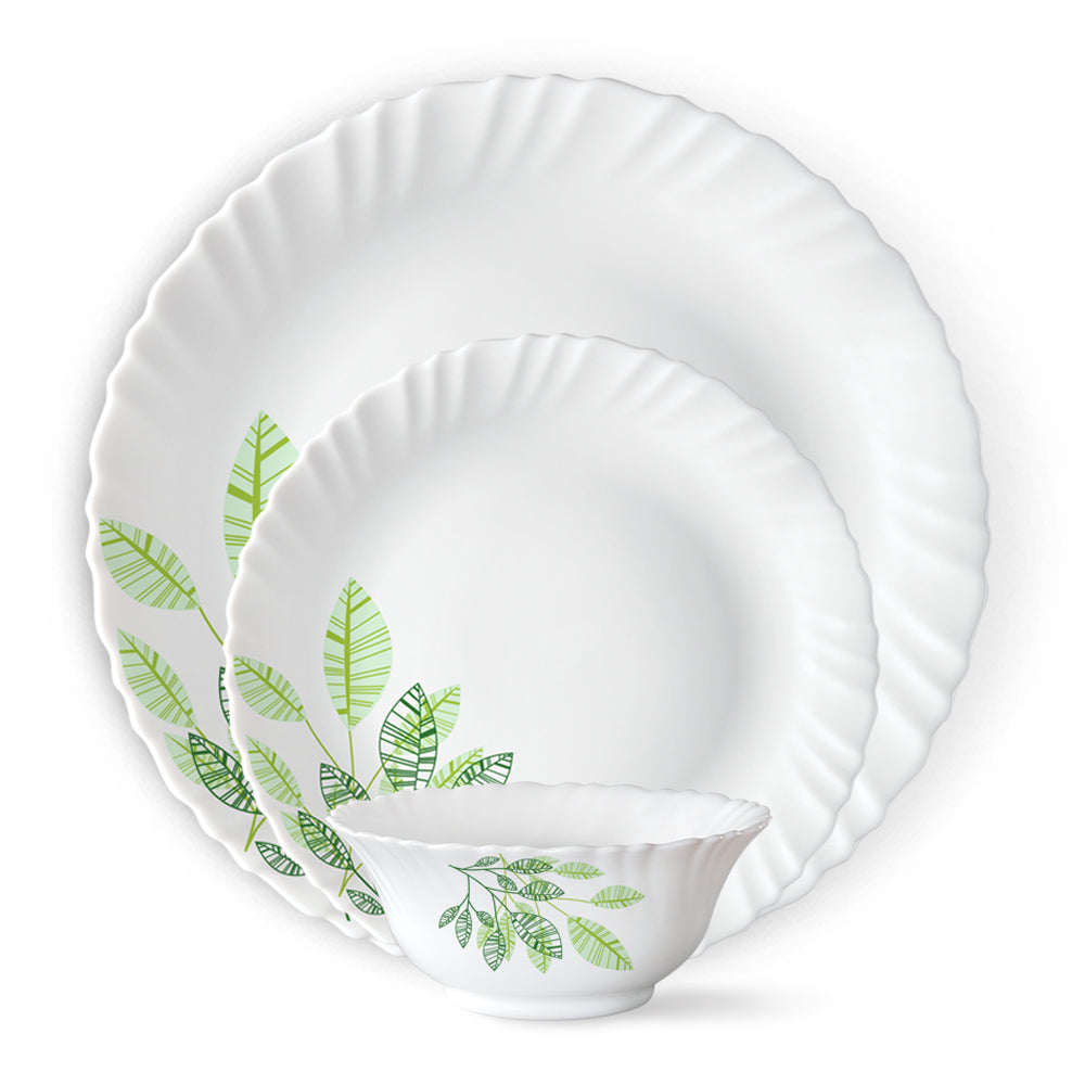 Larah by Borosil, Fauna Dinner Set, 34 pc