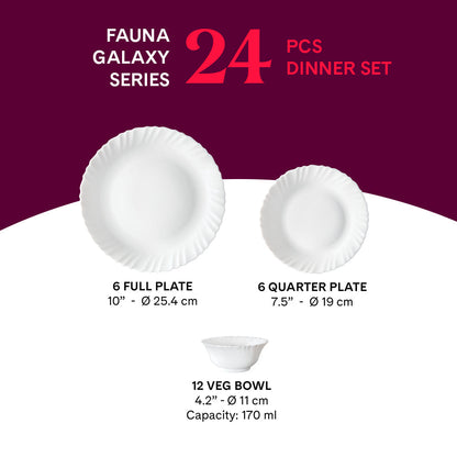 Larah Fauna Dinner Set 17 pc