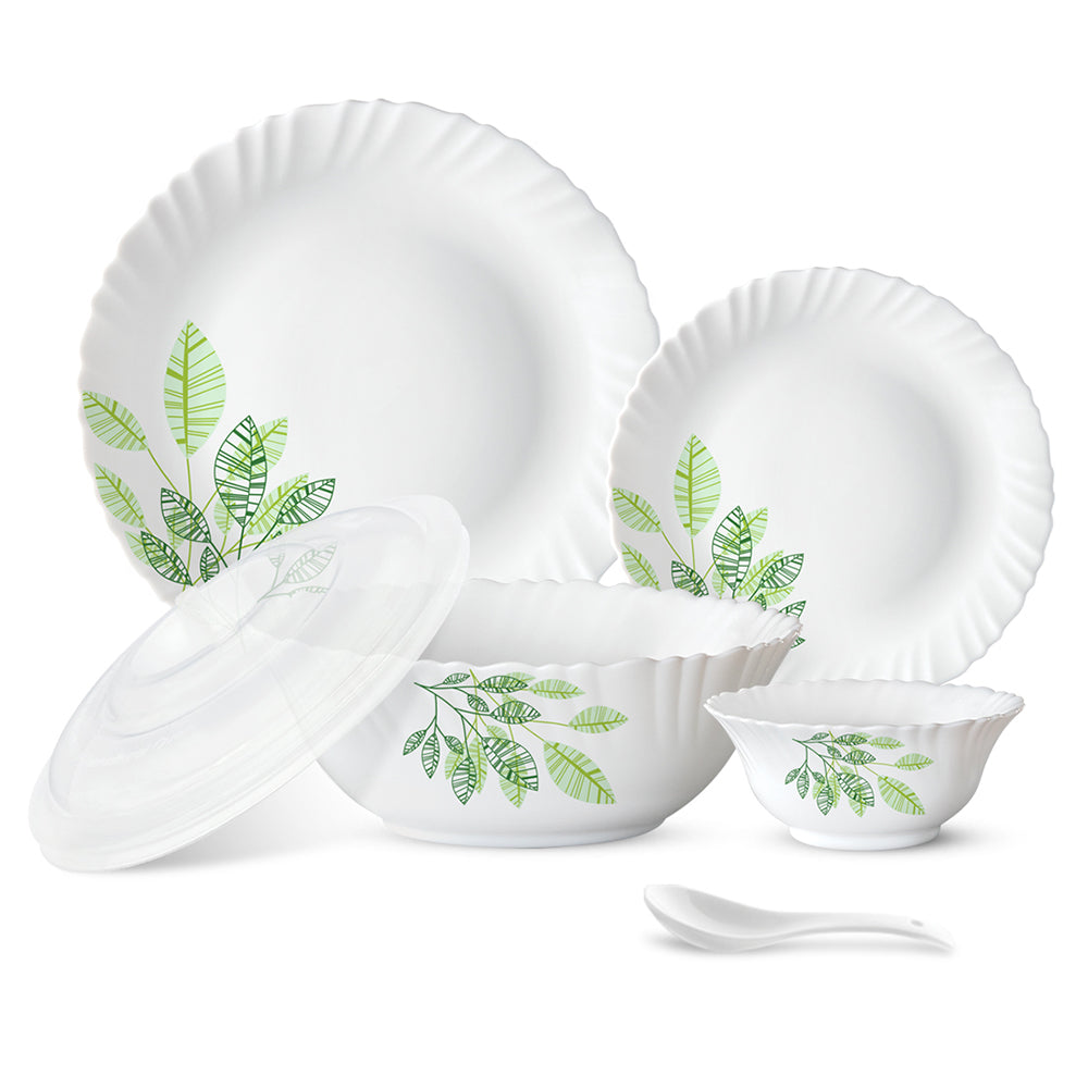 Larah by Borosil, Fauna Dinner Set, 34 pc