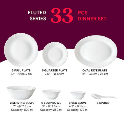 Larah Mimosa Dinner Set, 21 pc